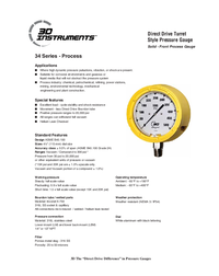Thumbnail of document Data Sheet - Series 34 Test/Process Gauge